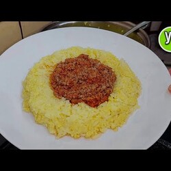 каша с подливкой