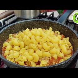 Таких вкусных макарон в сковороде я ещё не готовила.Вкусный ужин из простых продуктов