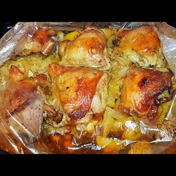 ЖАРКОЕ в рукаве курица с картошкой в рукаве