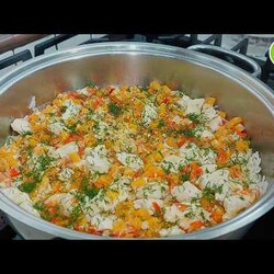 Ну очень вкусный ужин за 20 минут! Уверена, что останетесь довольны - "Мой Осенний плов"