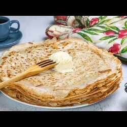 Зачетные блины на скорую руку на кефире с содой и молоком