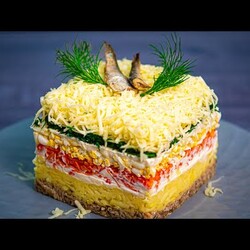 САЛАТ ОКЕАН СО ШПРОТАМИ. Боюсь потерять этот рецепт!