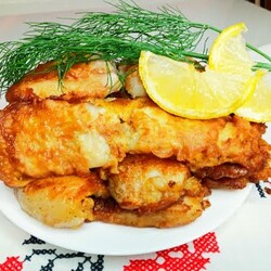 ЖАРЕНАЯ РЫБА в КЛЯРЕ * СОЧНАЯ, НЕЖНАЯ и очень АРОМАТНАЯ !