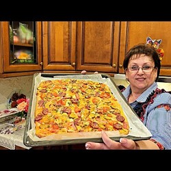 Домашняя Пицца на очень Вкусном тесте. Простой и быстрый рецепт!