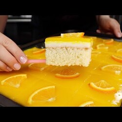 Красивый АПЕЛЬСИНОВЫЙ ПИРОГ Имеет нежный вкус и готовится совсем не сложно