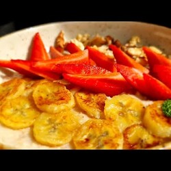 ОВСЯНАЯ КАША С ЖАРЕНЫМ БАНАНОМ | ОВСЯНКА РЕЦЕПТ #овсянкарецепт #овсянаякаша #oatmealrecipe