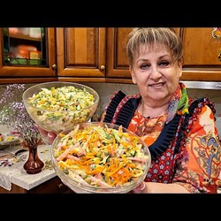 Шикарные  рецепты на праздничный стол! Салаты на Новый год!