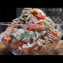 Лучший САЛАТ с мясом, по вкусу ему нет равных! Салата вкуснее и ярче я еще не пробовал!