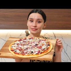 Тесто для пиццы за 1 минуту! Пицца на жидком тесте! СУПЕР рецепт теста для пиццы!