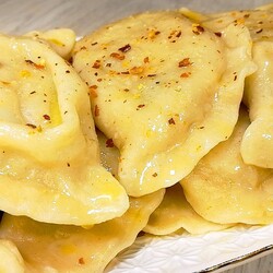 вареники с фаршем и картофелем