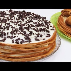 Беру ЯБЛОКИ и тонкие БЛИНЫ! Вкуснейший рецепт из простых продуктов! Готовлю тортик из блинов!