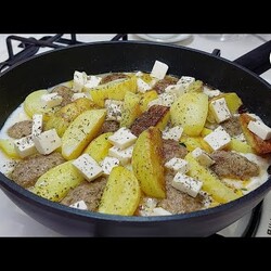 Когда хочется ВКУСНОЙ тушеной картошки, готовлю таким способом. Быстрый УЖИН в сковороде.