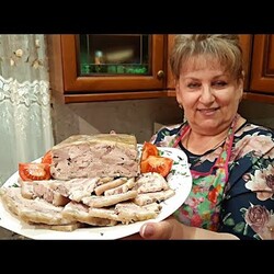 Вкуснее колбасы!!! Сальтисон из рульки! Дёшево и вкусно !