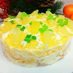 Лучший АНАНАСОВЫЙ салат к Новому Году !