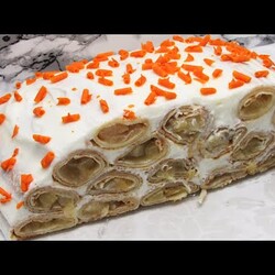 Когда ЛЕНЬ ГОТОВИТЬ настоящий ТОРТ из блинов с о сметан кремом