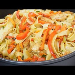 лапша с курицей быстро готовится