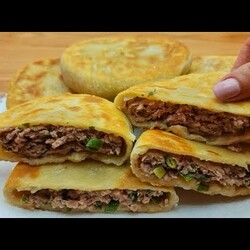 Когда дома есть мука, вода и немного говяжьего фарша! Приготовить по этому рецепту может любой