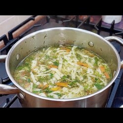 Вкусный Супчик для души - из домашней, из лапши!