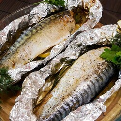 Скумбрия в фольге запеченная в духовке