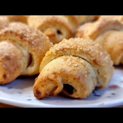 ТВОРОЖНЫЕ РОГАЛИКИ С ПОЛЕЗНОЙ НАЧИНКОЙ | КРУАССАНЫ С НАЧИНКОЙ ИЗ СУХОФРУКТОВ #рогалики #croissants