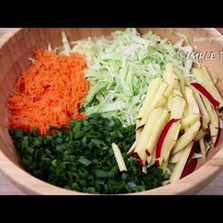 ОБАЛДЕННЫЙ Салат из Свежей Капусты!  Все дело в заправке! ОЧЕНЬ ВКУСНЫЙ и простой рецепт!