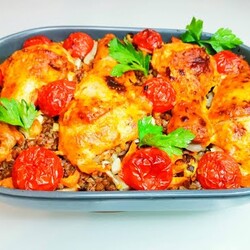 Всё сложила и забыла *ГРЕЧКА с КУРИЦЕЙ и ОВОЩАМИ в ДУХОВКЕ* Проще не придумаешь !