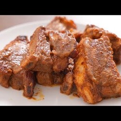 Очень вкусные ребрышки по-канадски в духовке! Весь секрет в маринаде!