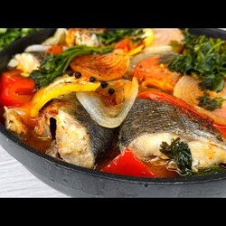 Все закинули в СКОВОРОДУ и ЗАБЫЛИ! Без возни! Вкуснее УЖИНА из рыбы еще не было (или обеда)