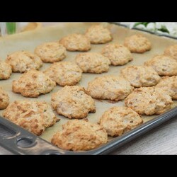 Яблочное печенье: обычно двух противней нам мало