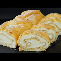 Вкуснее ЭКЛЕРОВ и ПРОФИТРОЛЕЙ! Зачем Готовить Торт, Когда Есть Этот Десерт? Лучший Рулет "Карпатка"