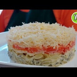 Салат из серии "гости на пороге" Без мяса, колбасы и рыбы!