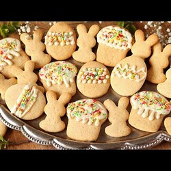 ПЕЧЕНЬЕ "СВЕТЛАЯ ПАСХА" Очень Просто и Празднично! Выпечка к Пасхальному столу. Рецепт печенья.