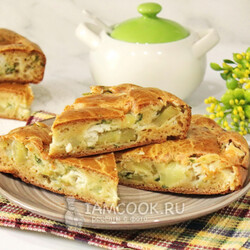 Пирог с треской и картошкой — рецепт с фото