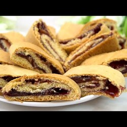 Вкуснейшее домашнее печенье с начинкой или как приготовить печенье за 15 минут