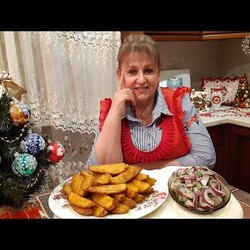 Картофель по-деревенски в духовке. Просто, быстро, вкусно.