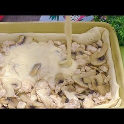 Божественно вкусно! пирог за 20 мин  с готовыт слоеным тестом