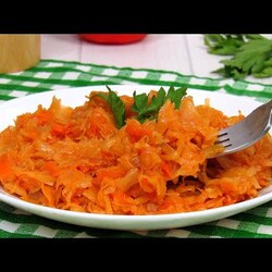 Самый ПРОСТОЙ и самый вкусный РЕЦЕПТ тушеной КАПУСТЫ. Классическая ТУШЕНАЯ КАПУСТА на сковороде