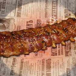 Свиные рёбра в медово-горчичном маринаде