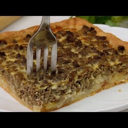 пирог открытый с печенью