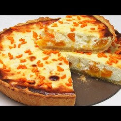 Творожный Пирог с Абрикосами! Очень ВКУСНЫЙ и ПРОСТОЙ пирог к чаю. Без Заморочек