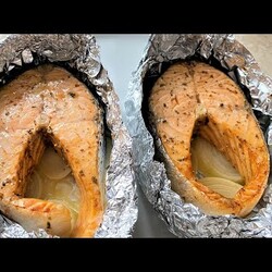 Изумительно вкусная и сочная семга в духовке. или другая рыба