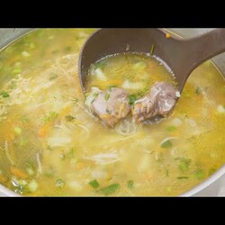 суп с печенкой