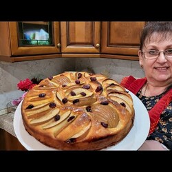 Тающая Шарлотка с яблоками на твор тесте