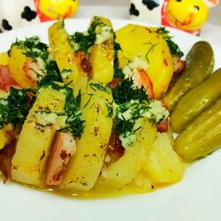 Хоть на УЖИН, хоть на ПРАЗДНИК !!! Картошка-ГАРМОШКА в духовке !!!