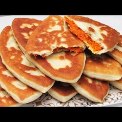 ПИРОЖКИ! Жареные Пирожки с Морковкой - тонкие, вкусные, много начинки! Как жарить пирожки на сковоро