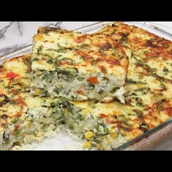 замороженные овощи сыр  рис запеканка