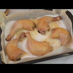 Окорочка на соли: ничего не нужно мариновать заранее