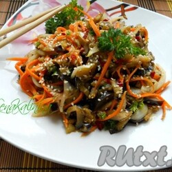 Баклажаны с морковью по-корейски - 8 пошаговых фото в рецепте