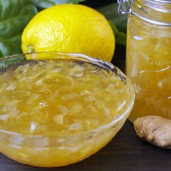 Лимонное варенье с имбирём за 3 минуты