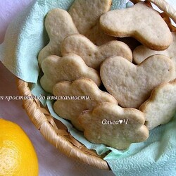 Постное апельсиновое печенье